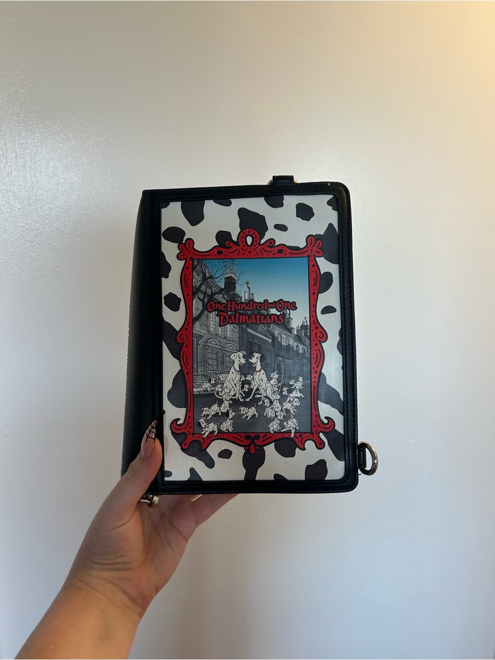 Loungefly Black White Red 101 Dalmatians Storybook Bag